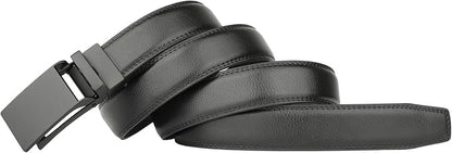 HIMI Men's Comfort Genuine Leather Ratchet Dress Belt with Automatic Click Buckle