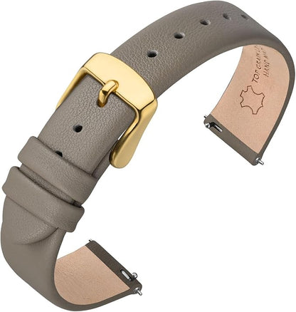 ANNEFIT Watch Bands for Men Women, Top Grain Leather Watch Strap with Quick Release, Band Width 12mm 13mm 14mm 16mm 18mm 20mm 22mm