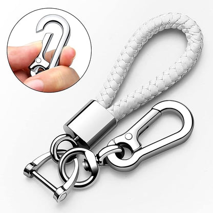 Tukellen for Toyota Key Fob Cover with Keychain,Special Soft TPU Key Case Protector for 2019-2025 RAV4 2020-2022 Highlander Corolla Prius,2018-2024 Camry Avalon C-HR GT86-White