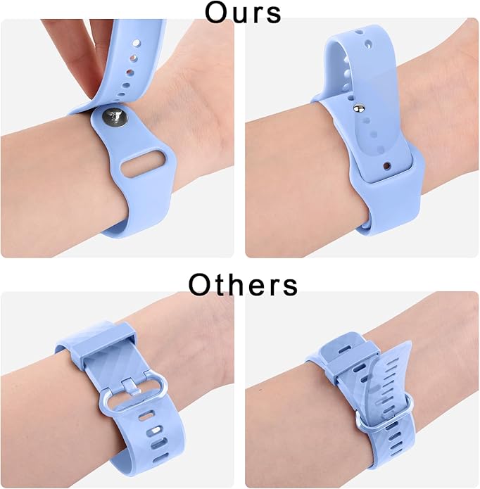 Meliya 22mm Watch Bands Quick Release Replacement Wristband, Soft Silicone Sport Replacement Straps for Men Women