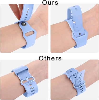 Meliya 22mm Watch Bands Quick Release Replacement Wristband, Soft Silicone Sport Replacement Straps for Men Women