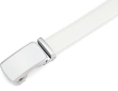 Lingli Men's Belt,Ratchet Dress Belt with Automatic Buckle Brown/Black-Trim to Fit-35mm wide