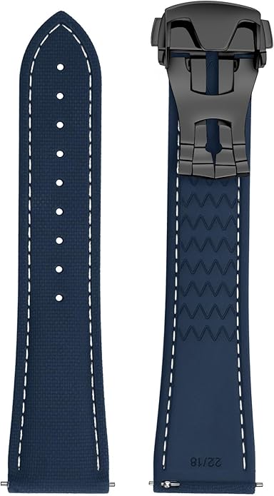 ULLCHRO Watch Strap Watch Band 20mm 22mm Man Waterproof Quick Release Bands Sport Replacement Strap Soft FKM Rubber Watchband