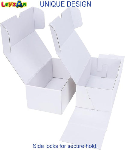 Trading-Card Storage Box, 8-Pack • 400 Count Corrugated Cardboard Storage Box with dividers & labels for TCG/Magic/Mtg storage and Collection, Horizontal