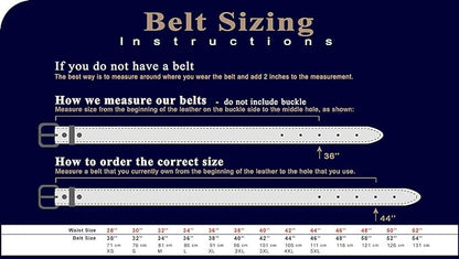 Men's Replacement Belt Strap 100% Genuine Leather Plain Casual Belt Strap with Snaps 1-1/2"(38mm) Wide