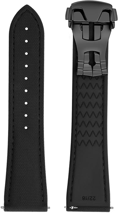 ULLCHRO Watch Strap Watch Band 20mm 22mm Man Waterproof Quick Release Bands Sport Replacement Strap Soft FKM Rubber Watchband