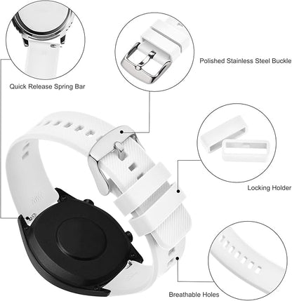BISONSTRAP Watch Strap 18mm 19mm 20mm 21mm 22mm, Quick Release Silicone Watch Bands for Men Women