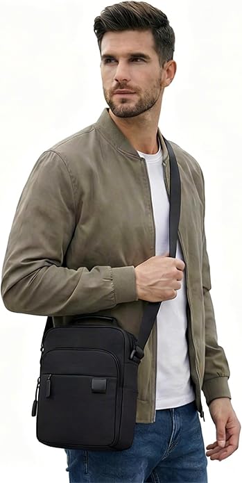 Messenger Bag for Men Sling Bag Anti Theft Crossbody Shoulder Bag Large Capacity Business Satchel for Travel Work