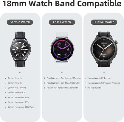 DaQin 22mm 20mm 18mm Quick Release Watch Band Compatible with Garmin Venu 3 2/Forerunner 255 265 955/Vivoactive 5 6 4 3, Nylon Watch Straps Adjustable Sport Replacement for Samsung Galaxy Watch 7 6 5 4/3 45mm/Galaxy Watch 46mm Men Women, 3 Packs