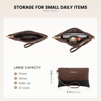 LOVEVOOK Laptop Bag for Women 15.6 Inch Laptop Tote Work Bags Professional Leather Computer Briefcase Waterproof Handbag Shoulder Large Capacity Business Teacher Office Crossbody Purse