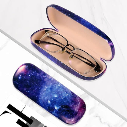 PERFECTSIGHT Hard Shell Eyeglasses Case, PU Leather Protective Glasses Case, Cute Eyeglass Case for Women Men Girls