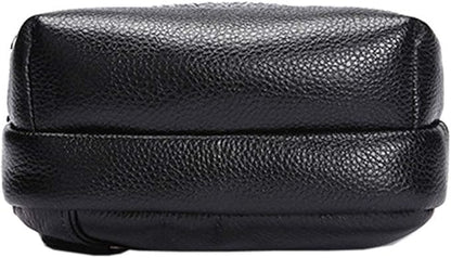 Hebetag Crocodile Genuine Leather Sling Chest Bag for Men&Women Travel Outdoor Hunting Hiking Camping Crossbody Shoulder Pack Pouch Backpack Daypack Black