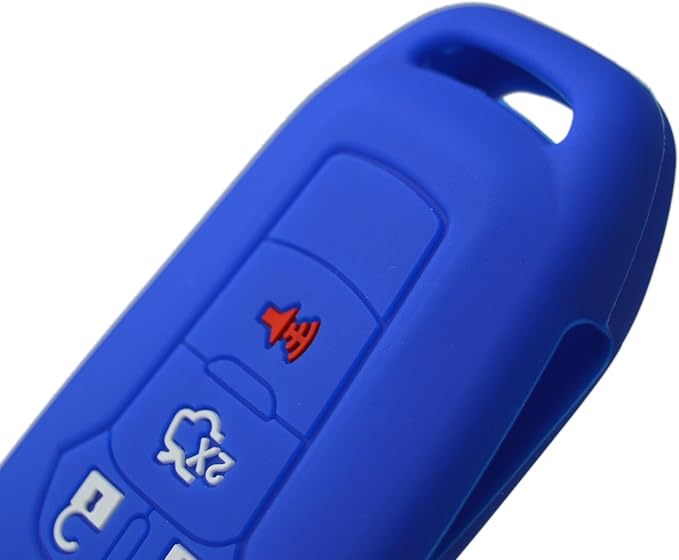 Silicone Rubber Key Fob Cover Protector for Ford Fusion Explorer (Flip Key) N5F-A08TAA 164-R7986 5924003 4 Button Remote Control