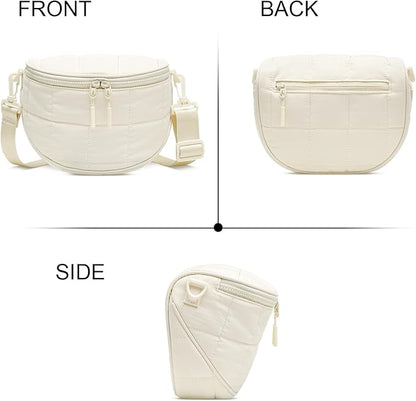 KKXIU Crossbody Sling Bag for Women Trendy Fanny Pack Vegan Leather Chest Bag | Trendy
