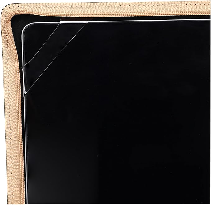 MOSISO Compatible with MacBook Air 15 inch 2025 2024 2023 M4 M3 M2/Pro 15 inch Case A1990 A1707 2019-2016, PU Leather Laptop Sleeve Vintage Retro Zippered Portfolio Protective Case Cover, Black