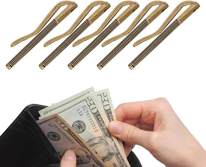 75mm Money Clip, 10PCS Spring Money Clip Wallet Spring Clip Wallet Money Clip Metal Cash Clip