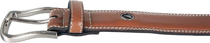 Nautica Men's Dress Leather Belt for Suits and Pants | Classic | Business | Fashion | Adjustable | Metal Buckle