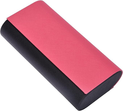 Philley Dual Glasses Case 2-in-1 PU Leather Hard Shell Double Eyeglasses case for Women & Men