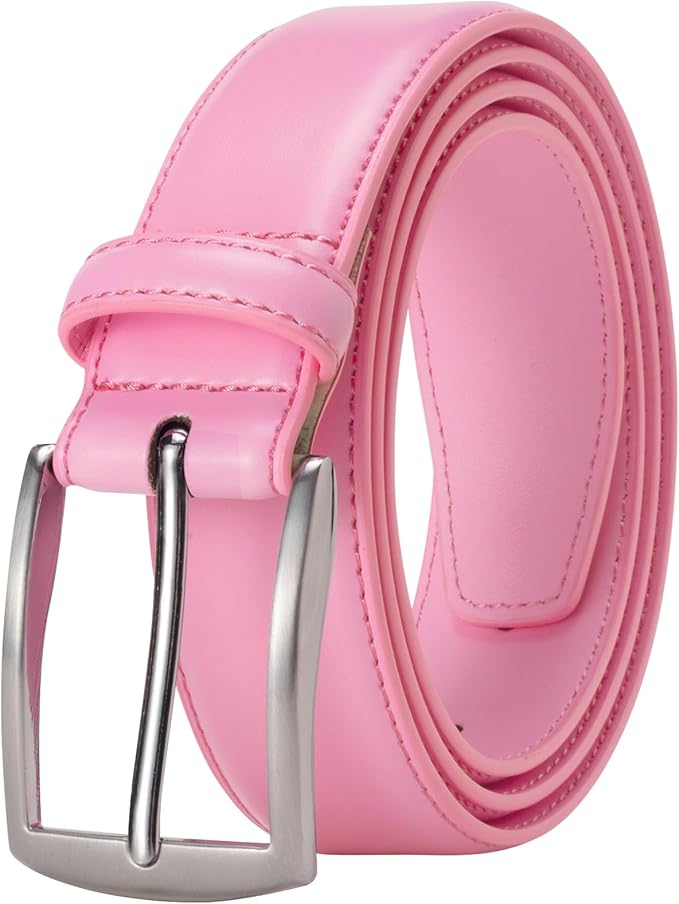 KM Legend Mens Leather Dress Belt for Work Business and Casual