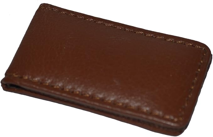 LB LEATHERBOSS Men's New Leather Strong Magnetic Money Clip