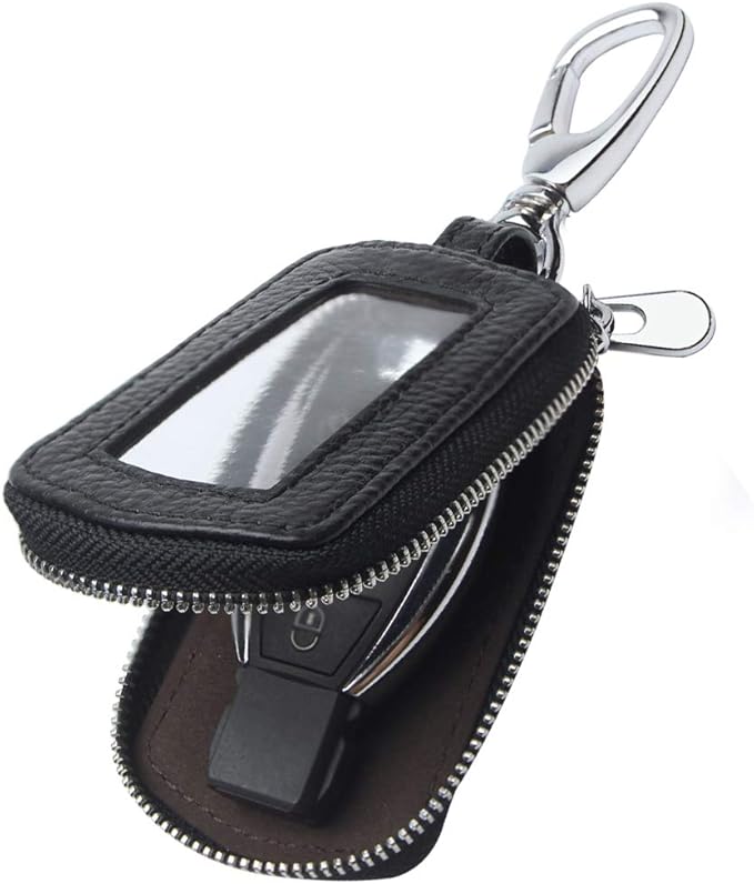 Universal Premium Car Key Fob Case Genuine Leather Car Smart Key fob Holder for Remote Key Fob