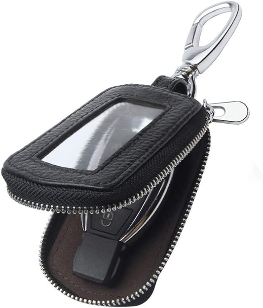 Universal Premium Car Key Fob Case Genuine Leather Car Smart Key fob Holder for Remote Key Fob