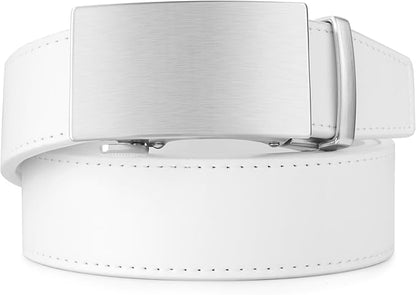 MILORDE Men's Leather Ratchet Belt - 35mm - Customizable Fit
