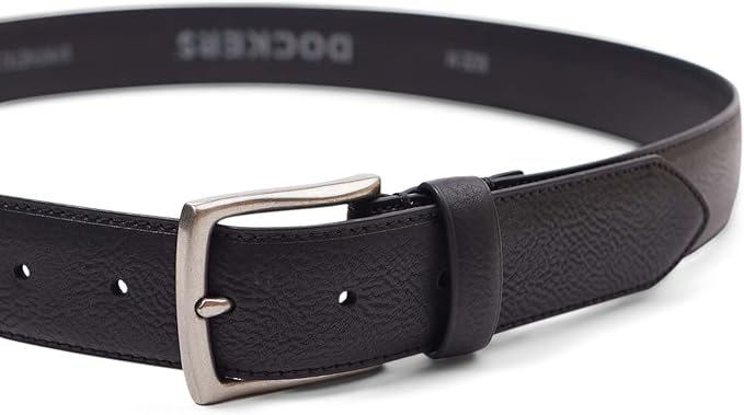Dockers Men's Leather Casual Belt, Everyday Style (Regular and Big & Tall Sizing)