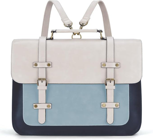 ECOSUSI Laptop Bag for Women Vegan Leather Messenger Bag Fashion Briefcase Computer Satchel Bag