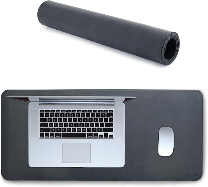 Londo Leather Extended Mouse Pad – Large Desk Mat for Office & Gaming, Smooth Writing Surface, Non-Slip Base, Durable & Stylish Workspace Accessory