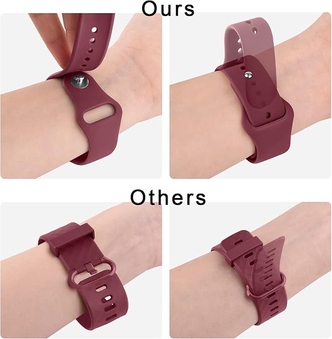 Meliya 22mm Watch Bands Quick Release Replacement Wristband, Soft Silicone Sport Replacement Straps for Men Women