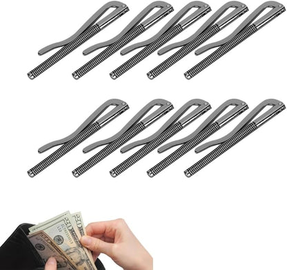 75mm Money Clip, 10PCS Spring Money Clip Wallet Spring Clip Wallet Money Clip Metal Cash Clip