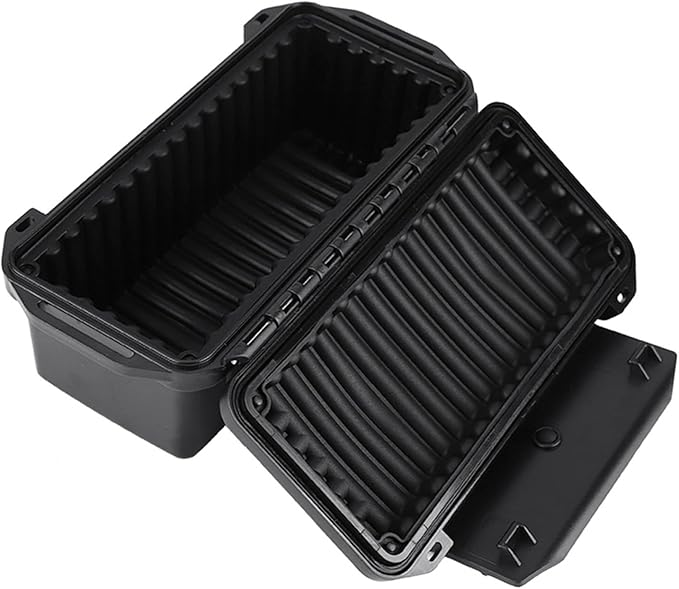 SIXRUN Outdoor Shockproof Pressureproof Sealed Box Survival Storage Case for Outdoor Activities (Type C box: 200 * 98 * 82mm), SIXRUNp48tsw7zuf-03