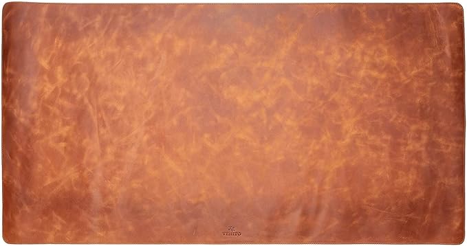 Venito Premium Leather Desk Mat (31.5 X 14.6 inch) - Medium Mouse Mat for Home Office Accessories (Antique Brown)