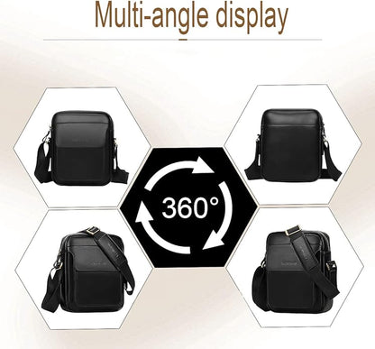 Leathario Crossbody Bag For Men Vegan Leather Shoulder Messenger Purse Sling Satchel Bag For Work Business Travel | Vegan Leather, Purse, For Work, Business, Travel