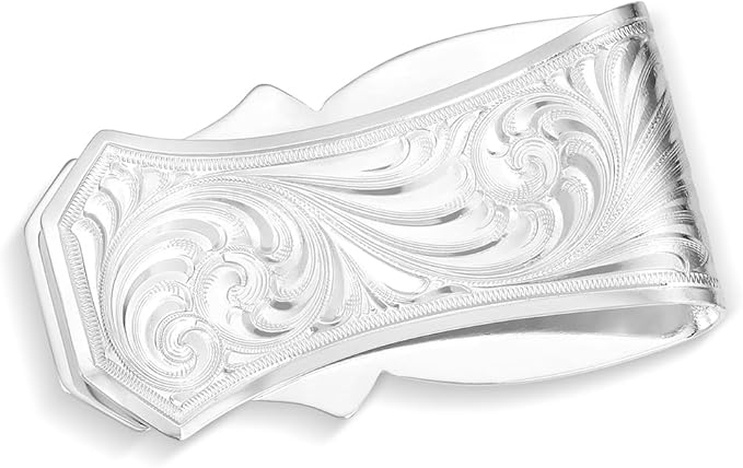Montana Silversmiths Made in the USA Western Lifestyle Money Clip (Trail Boss with Longhorn)
