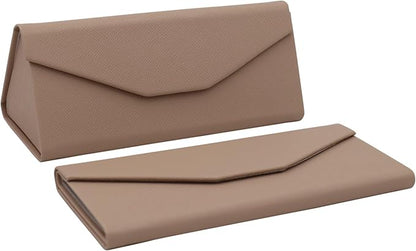 Real Sic Glasses Case for Men and Women - Magnetic Folding Hard Shell Sunglass Holder - Inspired by Solid Color