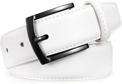 Men's Belt Genuine Leather Belt for Men Dress Casual Golf Jeans Pants 1 3/8"