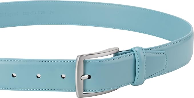 KM Legend Mens Leather Dress Belt for Work Business and Casual