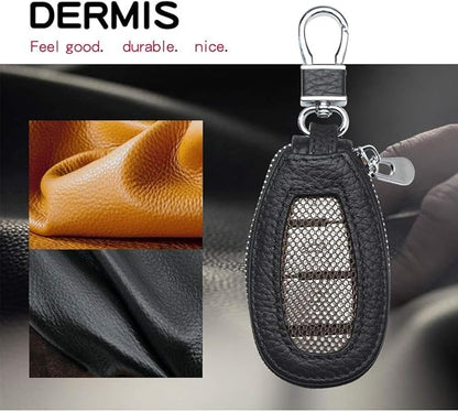Universal Premium Car Key Fob Case Genuine Leather Car Smart Key fob Holder for Remote Key Fob