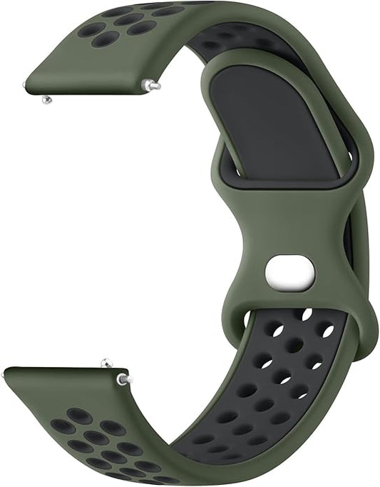 Meliya 20mm 22mm Watch Bands Quick Release Replacement Wristband, Soft Silicone Bands Breathable Sport Replacement Straps for Men Women