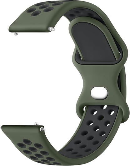 Meliya 20mm 22mm Watch Bands Quick Release Replacement Wristband, Soft Silicone Bands Breathable Sport Replacement Straps for Men Women