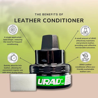 Leather Conditioner 50ml Black – Compact, Color-Restoring Leather Care for Shoes, Bags, Jackets, and More!