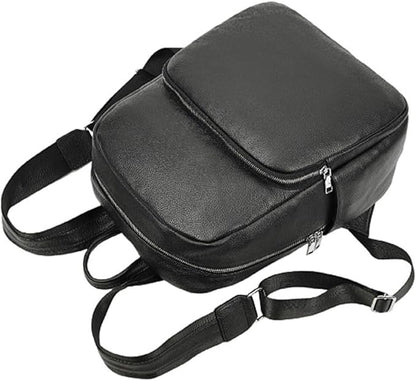 Business Backpack For Men Cowhide Large Capacity Computer Bag Leather Backpack Business Mens Travel Backpack