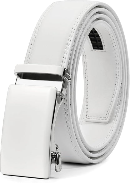 VATAN Men's Belt Leather Ratchet Belt for Men Dress Casual Every Day with Adjustable Buckle, Trim to Fit