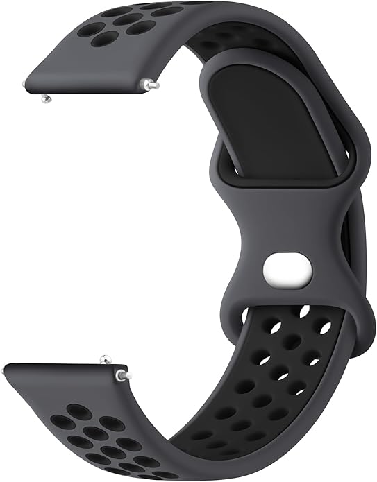Meliya 20mm 22mm Watch Bands Quick Release Replacement Wristband, Soft Silicone Bands Breathable Sport Replacement Straps for Men Women