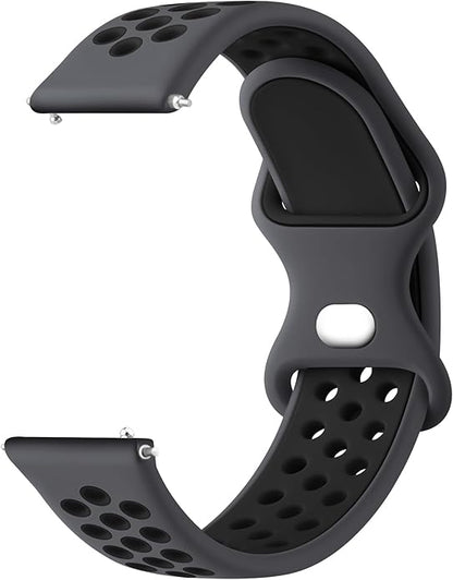 Meliya 20mm 22mm Watch Bands Quick Release Replacement Wristband, Soft Silicone Bands Breathable Sport Replacement Straps for Men Women