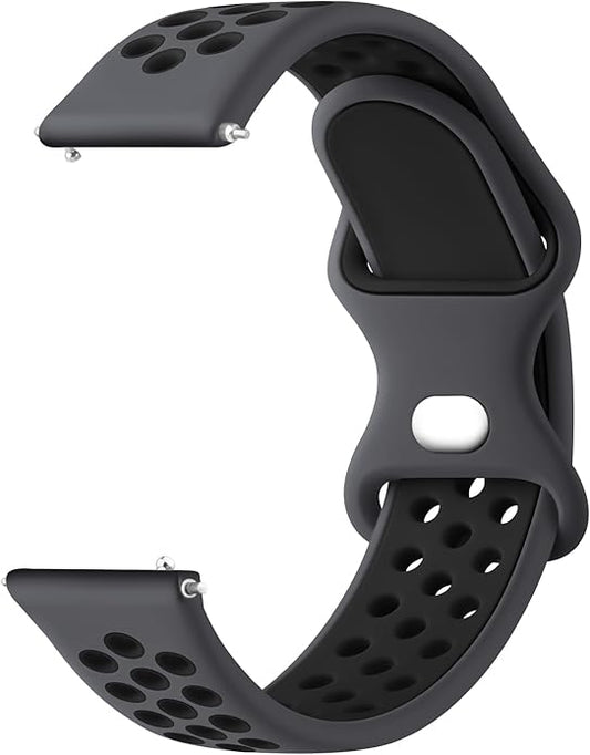 Meliya 20mm 22mm Watch Bands Quick Release Replacement Wristband, Soft Silicone Bands Breathable Sport Replacement Straps for Men Women
