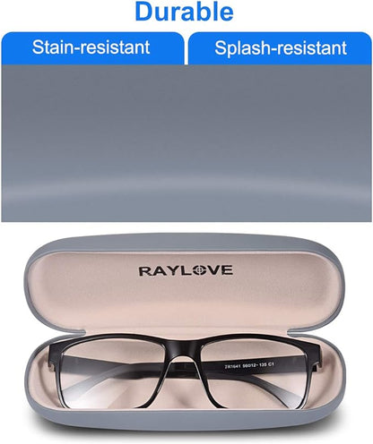 RayLove Unisex Hard Shell Eyeglasses Cases, Protective Case For Glasses