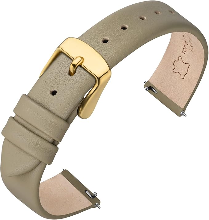 ANNEFIT Watch Bands for Men Women, Top Grain Leather Watch Strap with Quick Release, Band Width 12mm 13mm 14mm 16mm 18mm 20mm 22mm